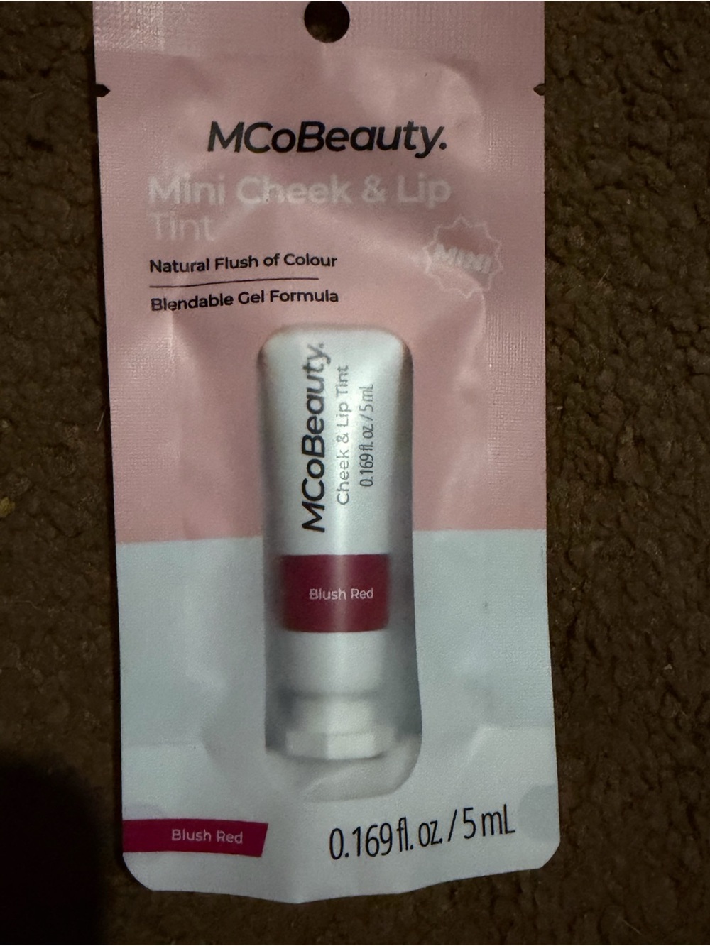 Mco Beauty lip and cheek tint- Blush Red